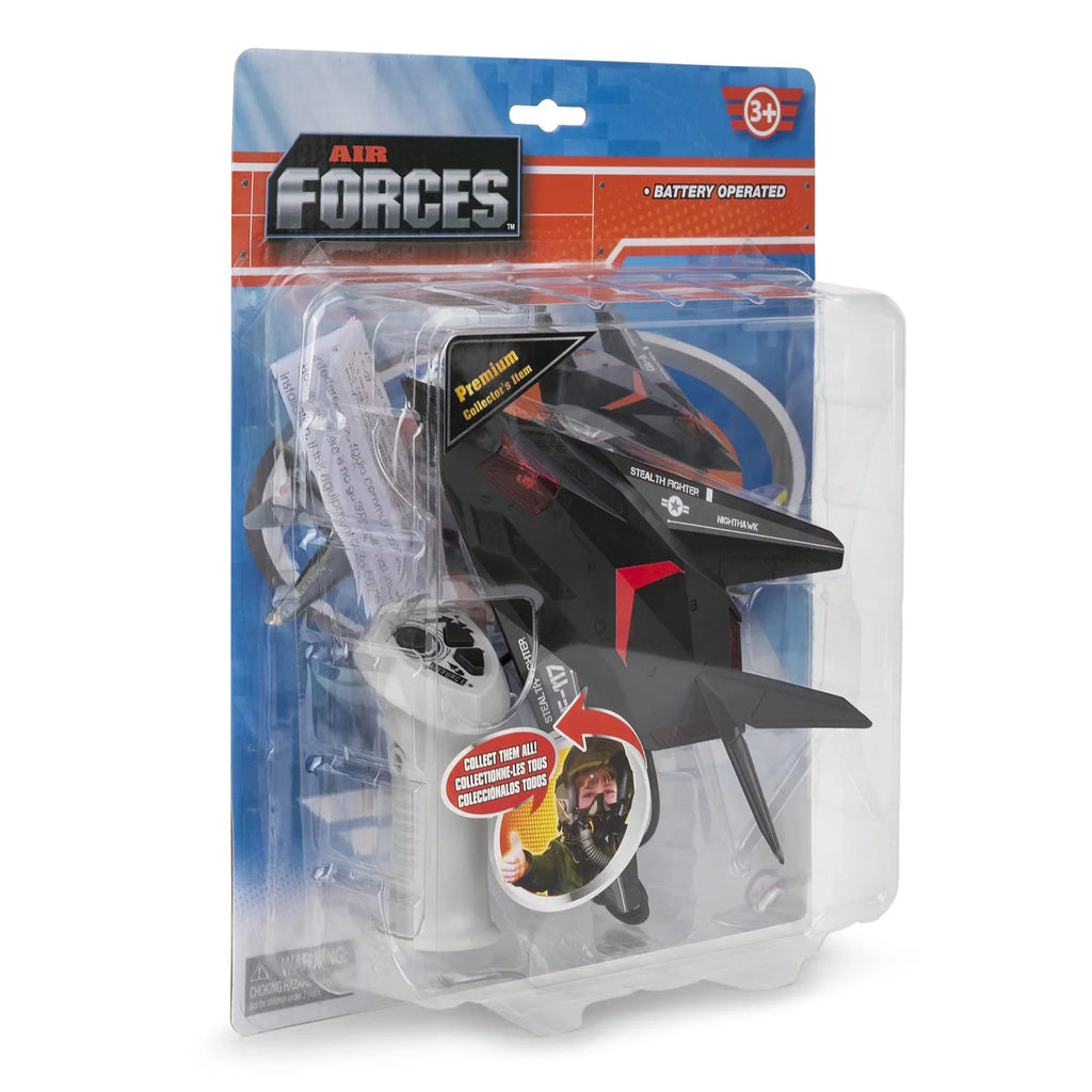 Fighter Toy & Lights Airplane Perfect Toddlers Remote 43" with Wire, Stealth Plane, Wired Ages for Control with Sounds Playkidiz 3+,