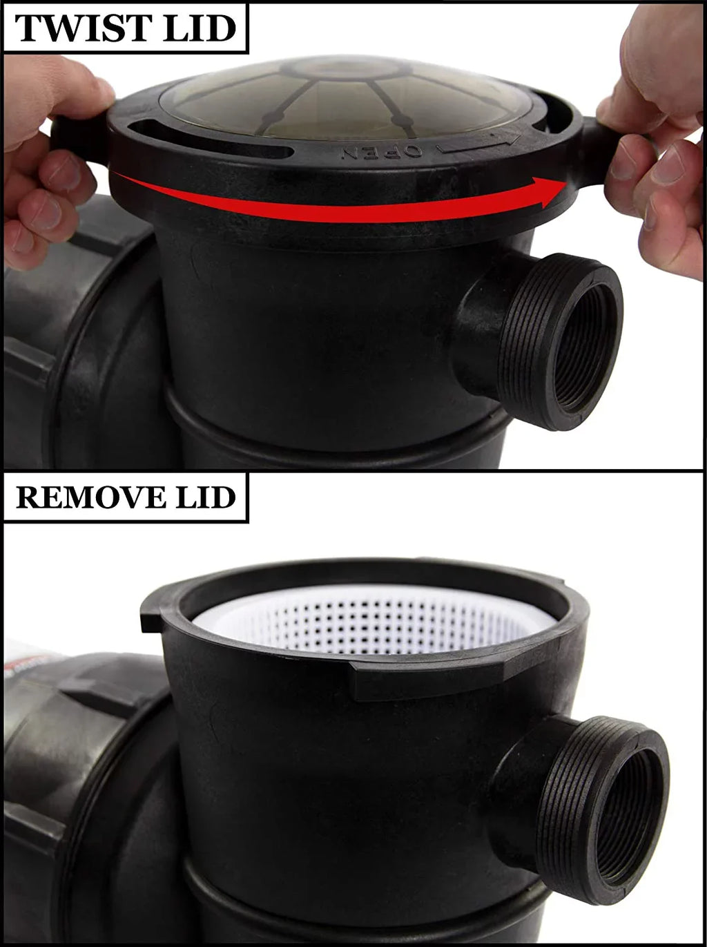 Force with Above-Ground Clear Pump Rx 1 Extreme Sand 19" Pool HP Radiant Filter