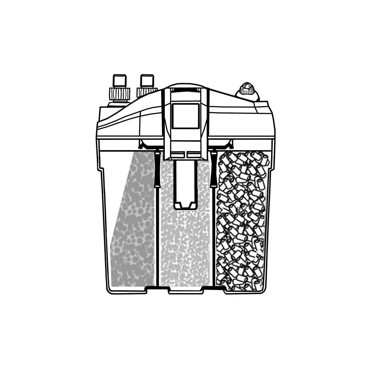 Filter With Exteral Heater Thermo Grey 100 FiltoSmart Integrated Aquarium - OASE