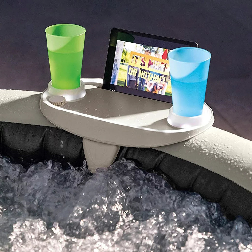Plus 28", x Intex with Hot Tray PureSpa 94 Phone Inflatable Greystone Tub,