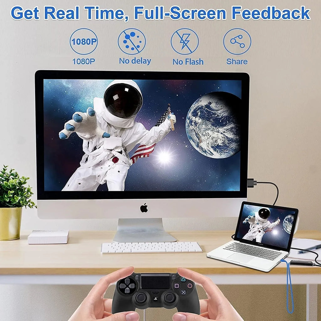 , Capture Works Capture 3.0 60FPS for Streaming Recording, Card, Live,Support for 1080P Audio Adapter 4K Video X-Box/OBS/Camera/PC Game Card, Device Recorder Video Capture USB