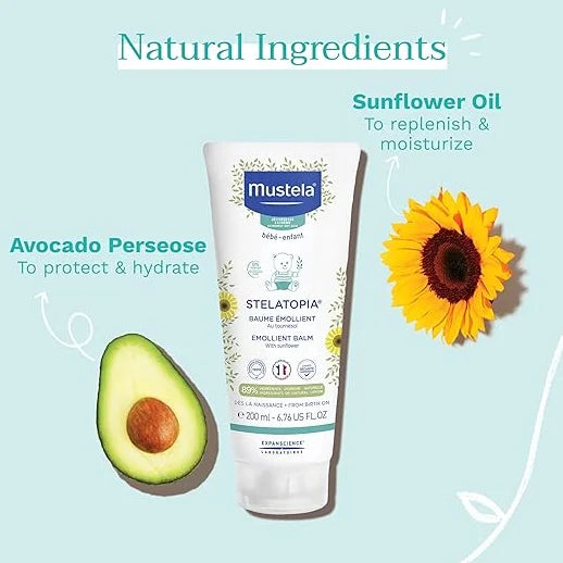 Balm (200 oz Mustela, Stelatopia, Sunflower, 6.76 Emollient fl with ml)