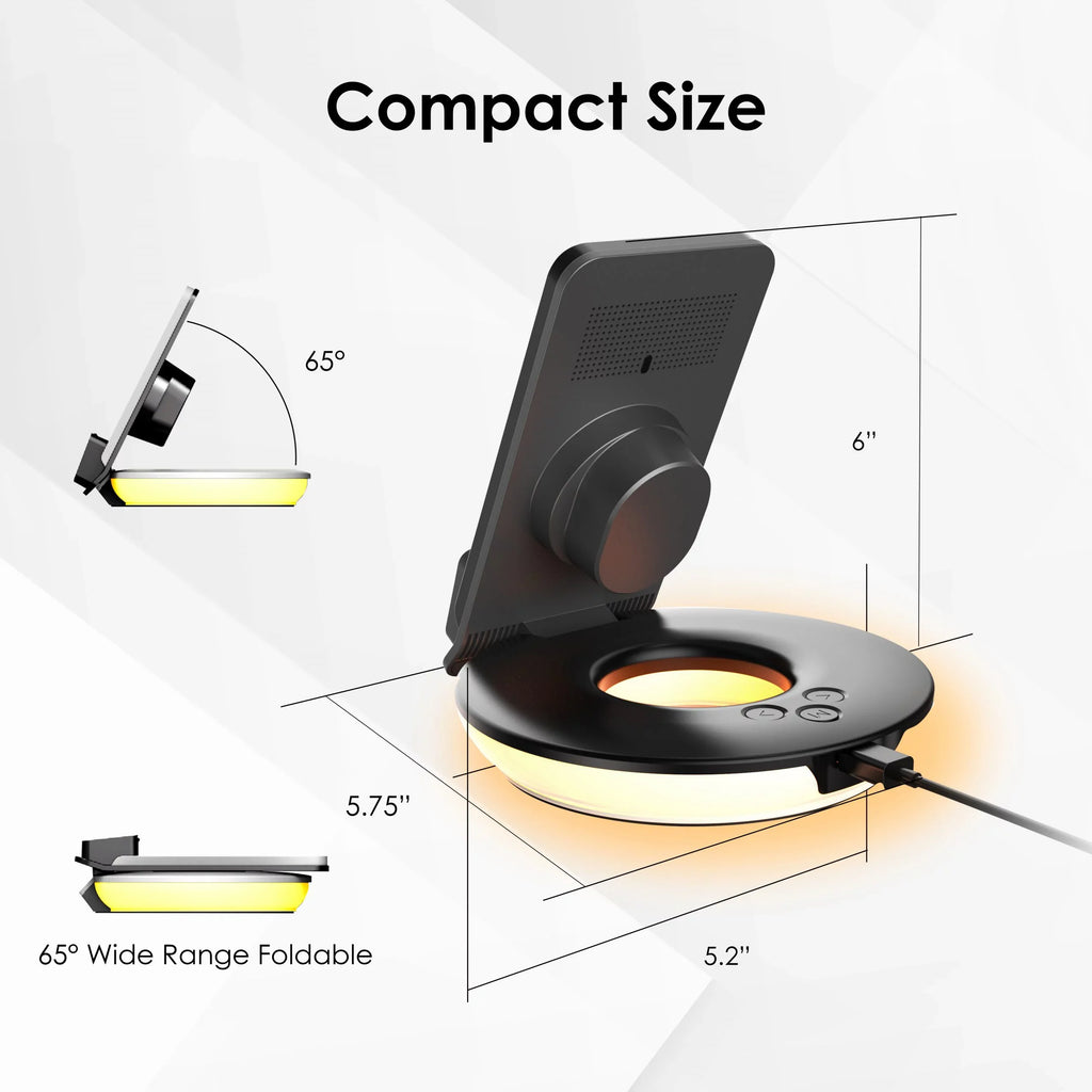 Wireless 3-in-1 Lamps Black Rexing Control, Station, - Charging RS7 Touch Table-Desk