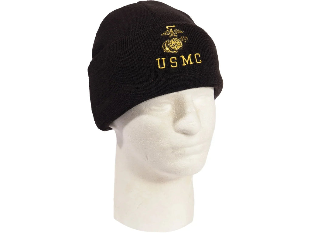 One & Embroidered Eagle, USMC Anchor Siz Watch Cap, Globe, Insignia, Gold Rothco