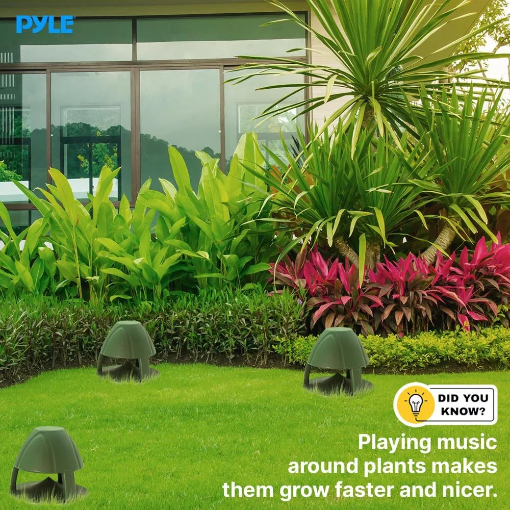 Pyle Olive Outdoor Speaker 6.5 Waterproof Inch Garden Green (Green) Passive speaker Passive