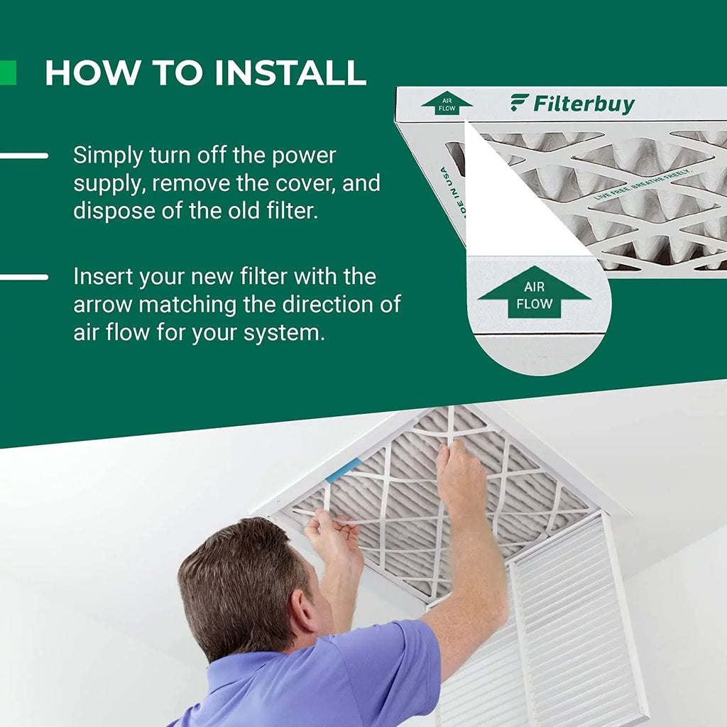 Air (5-Pack) Filters Pleated HVAC 12x20x1 MERV Filterbuy Furnace 11 AC