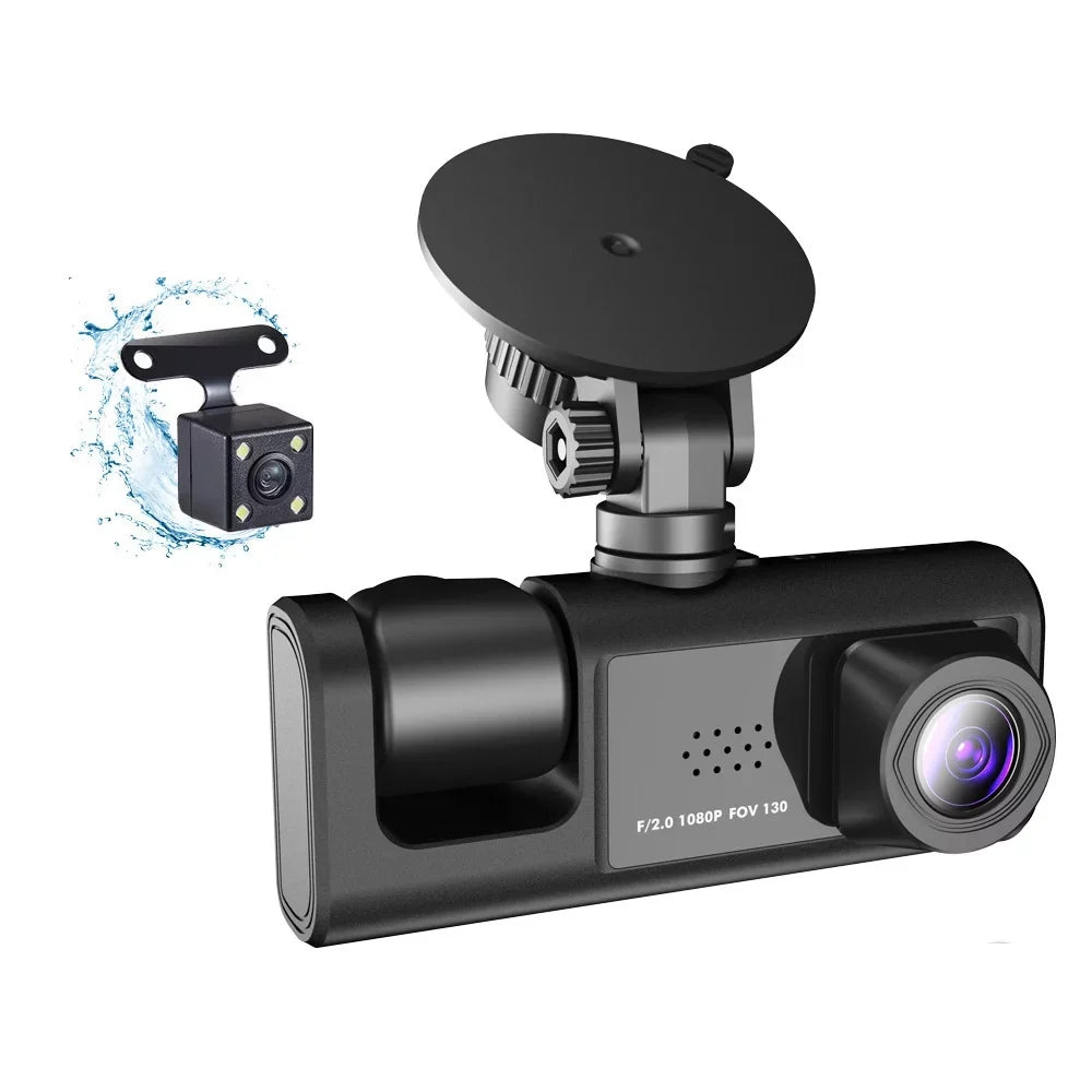 with Car WiFi, ammoon 3 Video Dash Recorder Safety for Clear Cam Auto Driving Camera