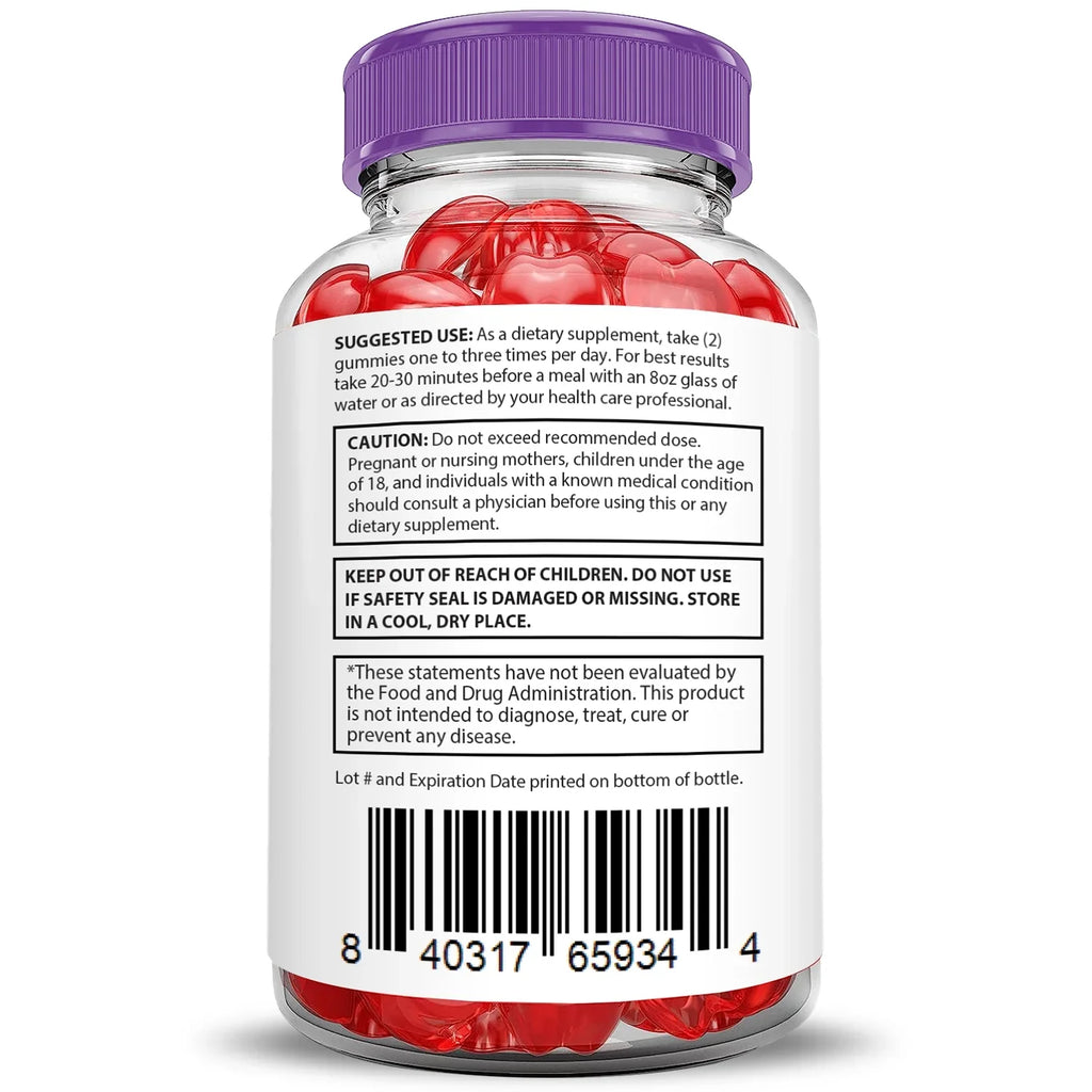 Dietary 120 Keto Extreme (2 Pack) Gummies Gummys ACV Pure Slim 2000mg Supplement
