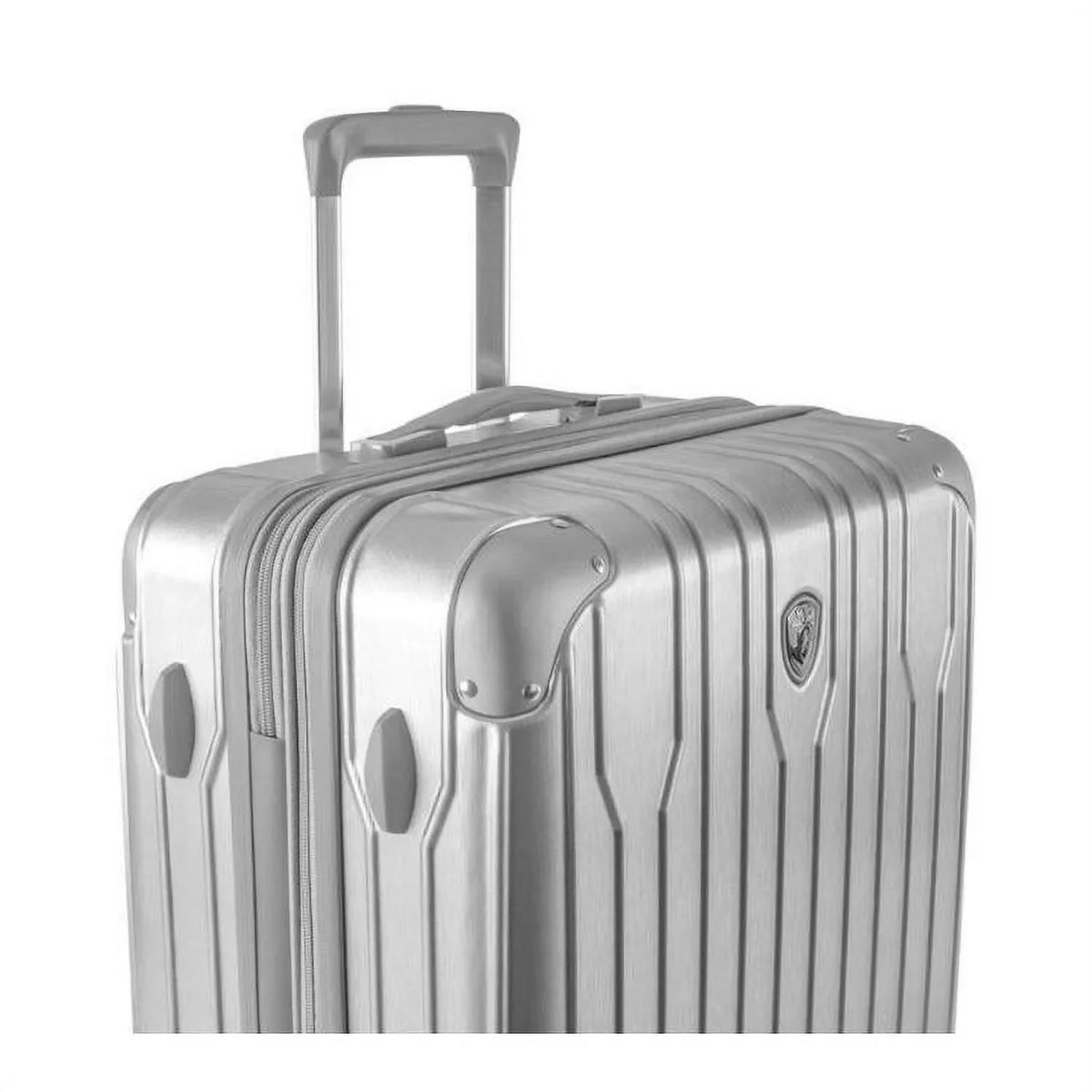 Expandable, Spinner System Combination Telescopic Heys Carry-On Luggage 21-Inch Lock, Handle TSA with Wheels Xtrak Silver Lightweight,