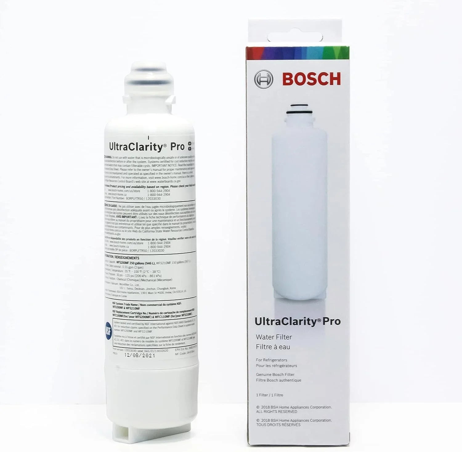 Replacement/Compatible Water Bosch 4 Filter, Pack of Pro BORPLFTR50,BORPLFTR55, RA450022, UltraClarity REPLFLTR55