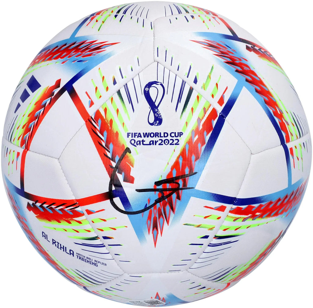 Ball Gavi Cup Fanatics - World Spain Autographed 2022 Authentic Certified Soccer Adidas