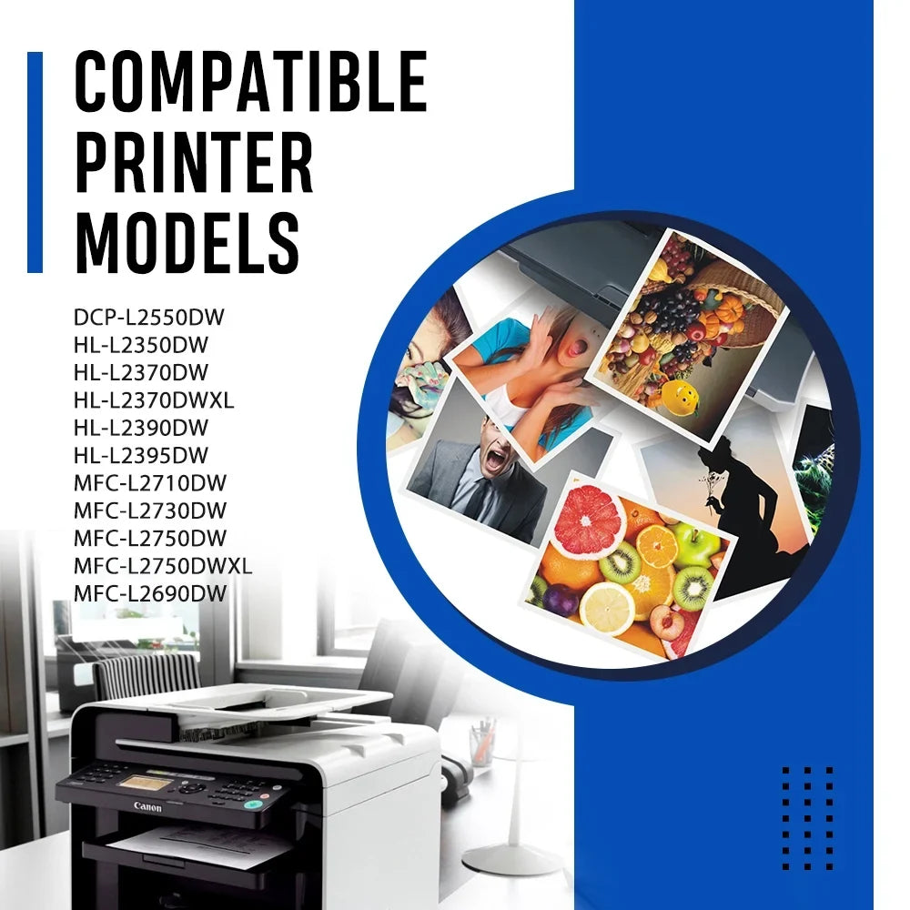 Set MFC-L2710DW DCP-L2550DW Cartridge Toner TN-760 1x ) Unit Compatible Toner, MFC-L2690DW Drum TN760 Unit (3x DR730 Brother Drum DR-730 for Printer and HL-L2350DW