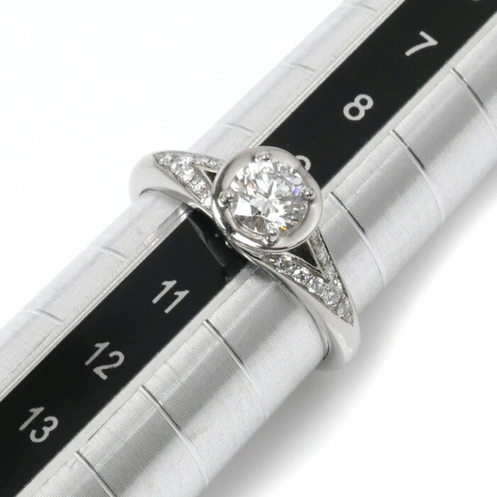 Incontro Ring (Good) Pt950 Pre-Owned 0.46ct BVLGARI 5.1g Ladies Platinum Bvlgari D'Amore Diamond