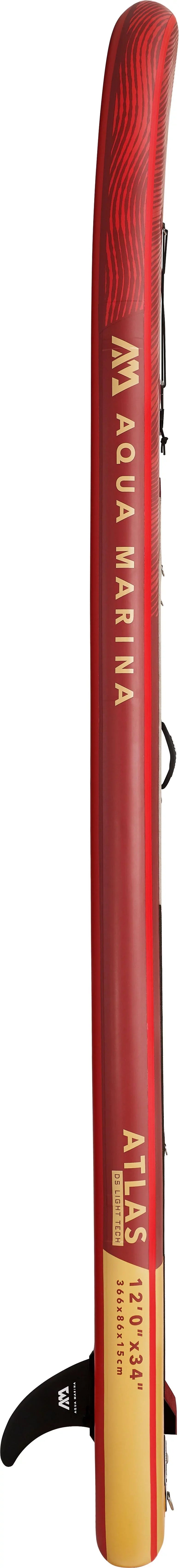 ATLAS - Fin, Paddle 12'0" Pump Aqua Up Harness Bag, Paddle, SUP Package, Stand - Safety & Carry Inflatable Board including Marina