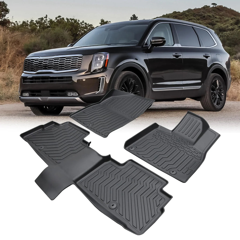 Console Dazzduo Telluride Kia Bucket Floor Telluride Center Floor Mats,Floor Telluride Aibecy Car Bucket 2020-2023