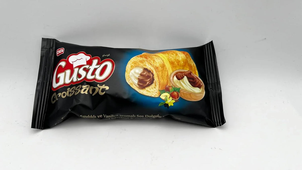 Soft Hazelnut Cream Croissant Go Vanilla 20) Snack And Chocolate The Of Wrapped On Gusto With Individually Filling, Croissant Pastry, (Pack Breakfast