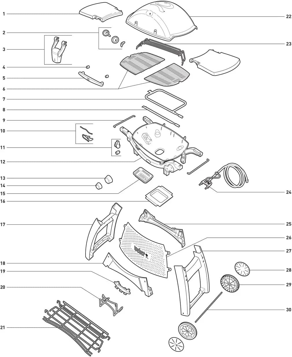 Gas Replacement Kit Weber 80452 Grill Igniter Q320