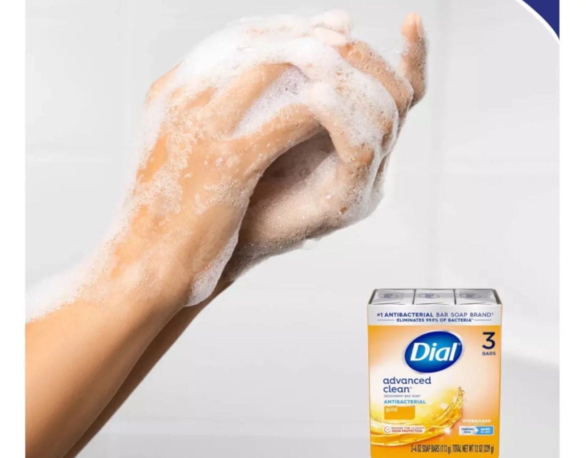 Soap Bar, 4 Gold, ea 4) Dial (Pack Antibacterial bars, Deodorant of 3 oz