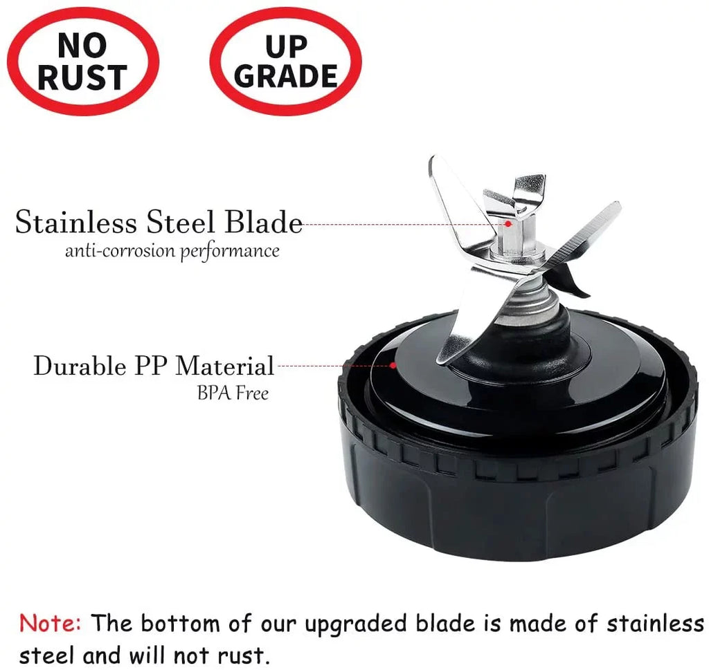 BL780 16 oz Nutri Fins Blade Assembly Set 6 2 BL770 inch) Parts BL660 (3.35 Cup Replacement Blender Pack and for Enbizio for Ninja
