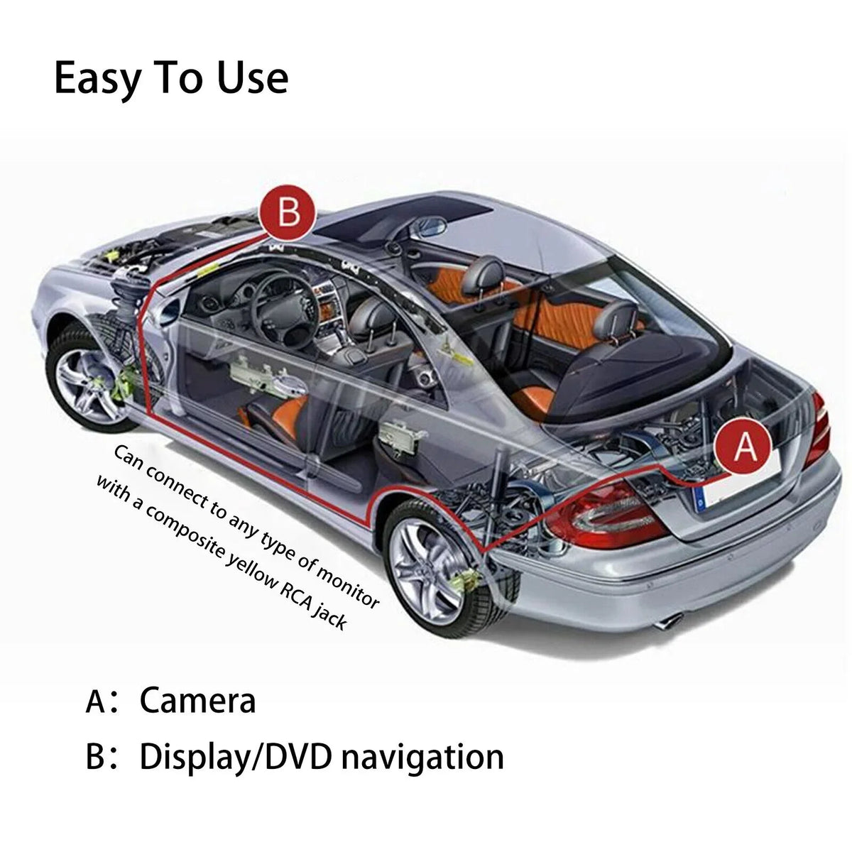 Camera Backup Reverse Rear View Auto Car Vision Camera Night Universal Parking