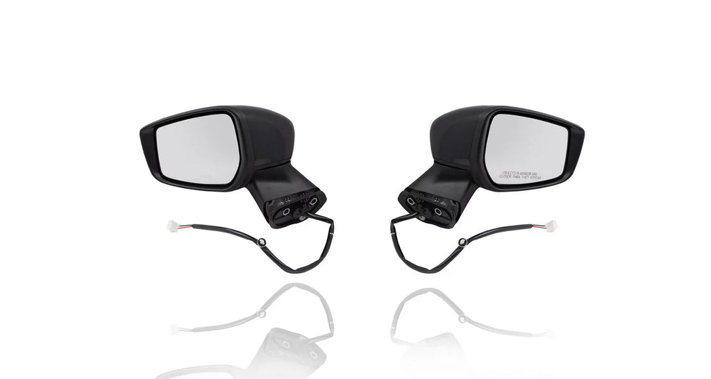 Without Mirror Primed Plus/SL/SV ,With 963019MB0A, Right Set Cover, PACIFIC Side View + Nissan Camera Driver For/Fit INC. Non-Heated, Passenger Pair, Left 15-19 - 963029MB0A - Note-S/S Versa Door BEST