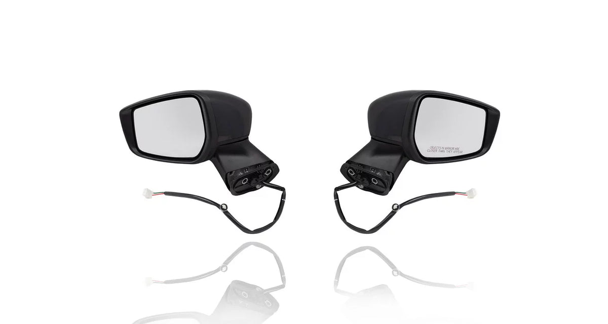 Without Mirror Primed Plus/SL/SV ,With 963019MB0A, Right Set Cover, PACIFIC Side View + Nissan Camera Driver For/Fit INC. Non-Heated, Passenger Pair, Left 15-19 - 963029MB0A - Note-S/S Versa Door BEST