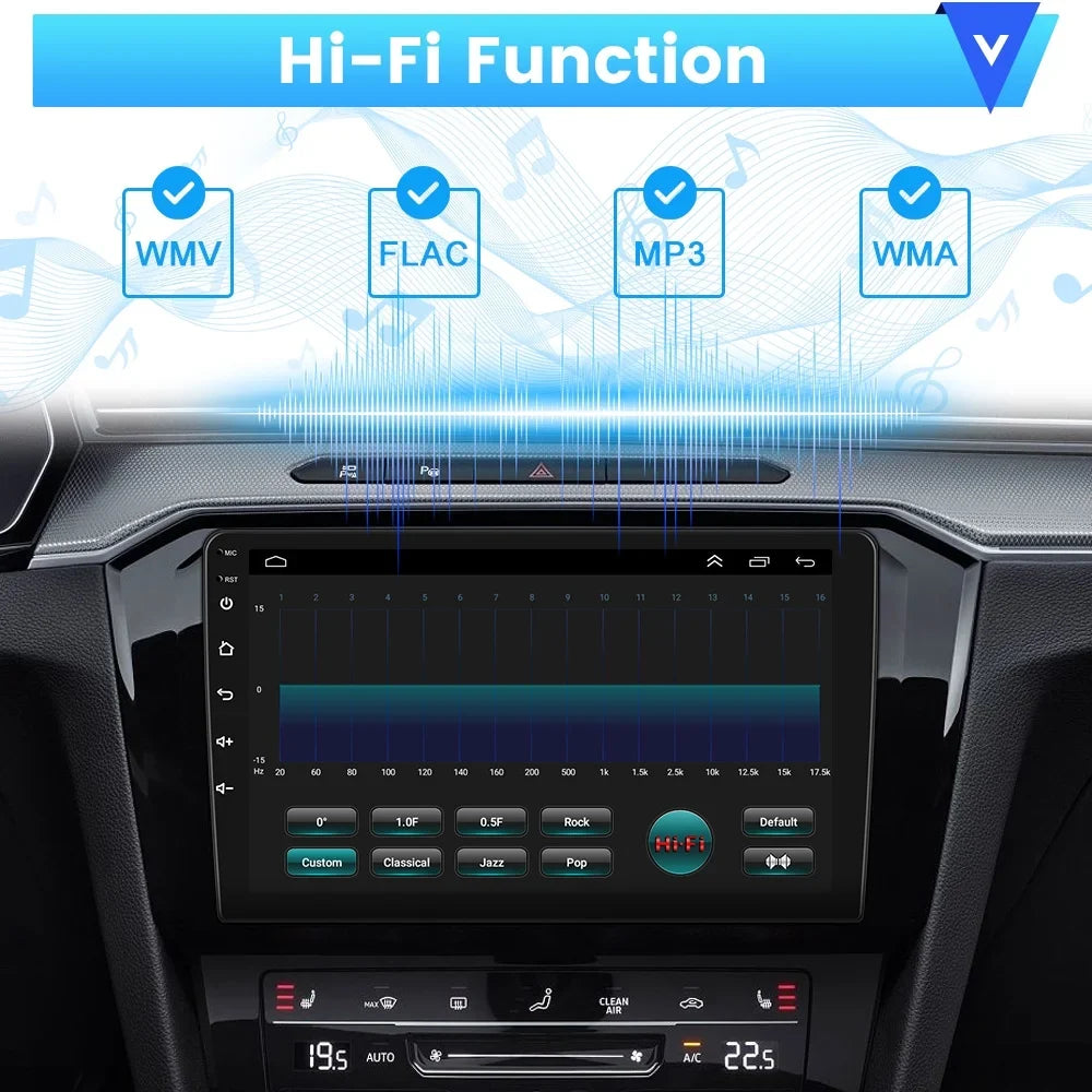 Android 2010-2016 JEEP Stereo Auto for Hifi Bluetooth Carplay 2+64G GPS Camera Car 10'' Backup Touchscreen 13 COMPASS Radio FM Podofo Link USB,AHD Android Wireless Vehicles Mirror WIFI