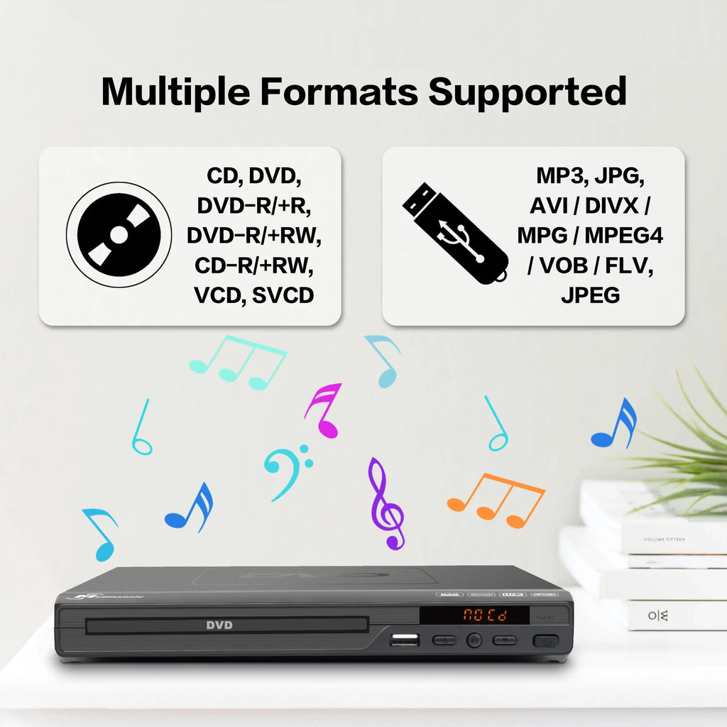 AV 1080P (HW210AX) Upscaling Output, Multimedia 2.0 HDMI Player Mediasonic Region All HDMI High AV & – / Player Cable DVD Included Function, Speed USB