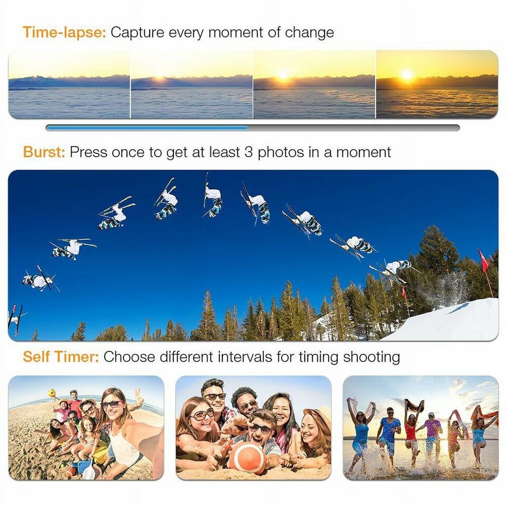 30M Camera Camera Included TF HD Card, Waterproof, Action Case Under 1080P Carry Battery, Sports