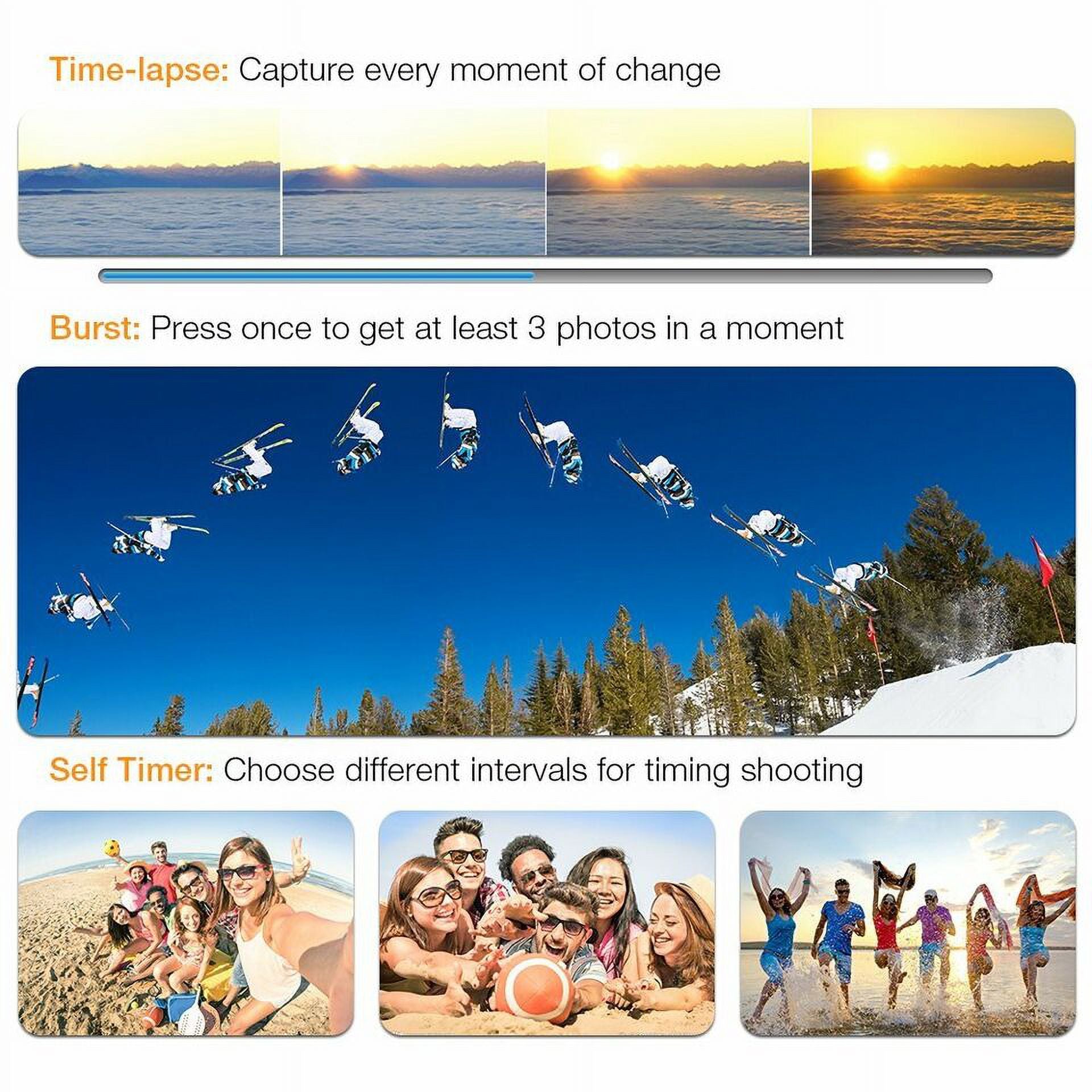 30M Camera Camera Included TF HD Card, Waterproof, Action Case Under 1080P Carry Battery, Sports