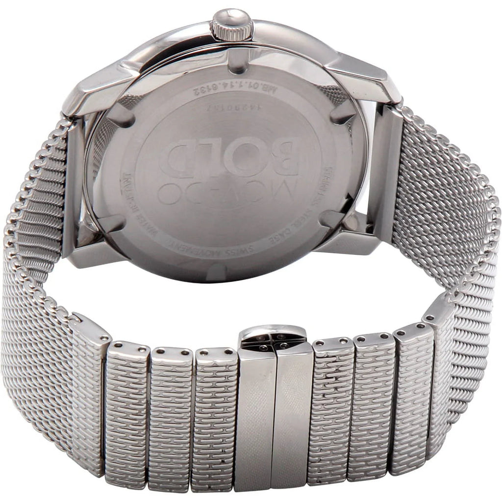 Large 44mm Quartz Watch Analog Bold Men's 3600260 Sunray Dial Movado
