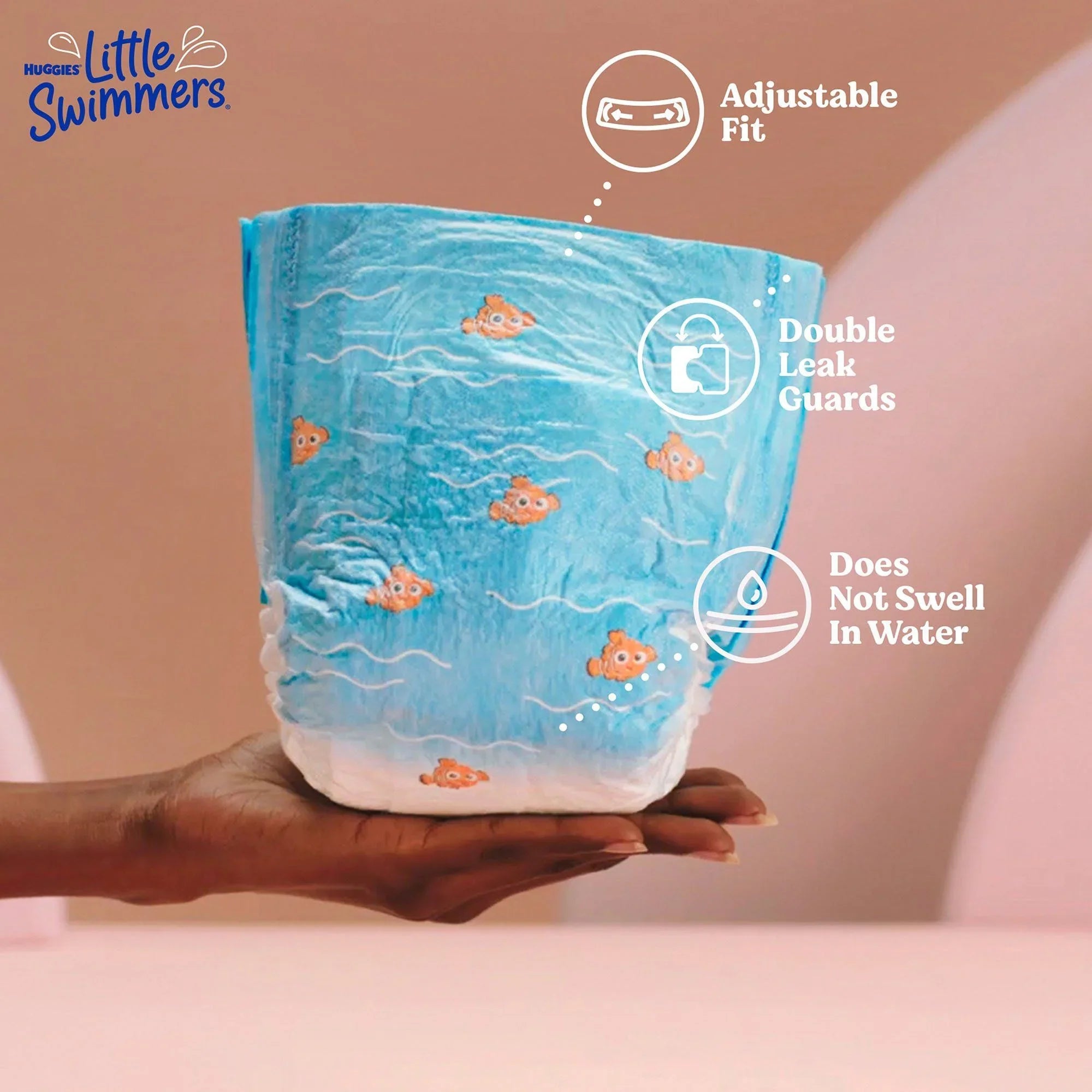 (CS/80) Swimmers Swim Large Diaper, Little Huggies