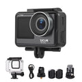 Case with Supports 20MP, Camera SJ11Active Screen, Mini Live Dual Anti-Shake, and Waterproof, Waterproof Comes - Streaming, Action Adapters