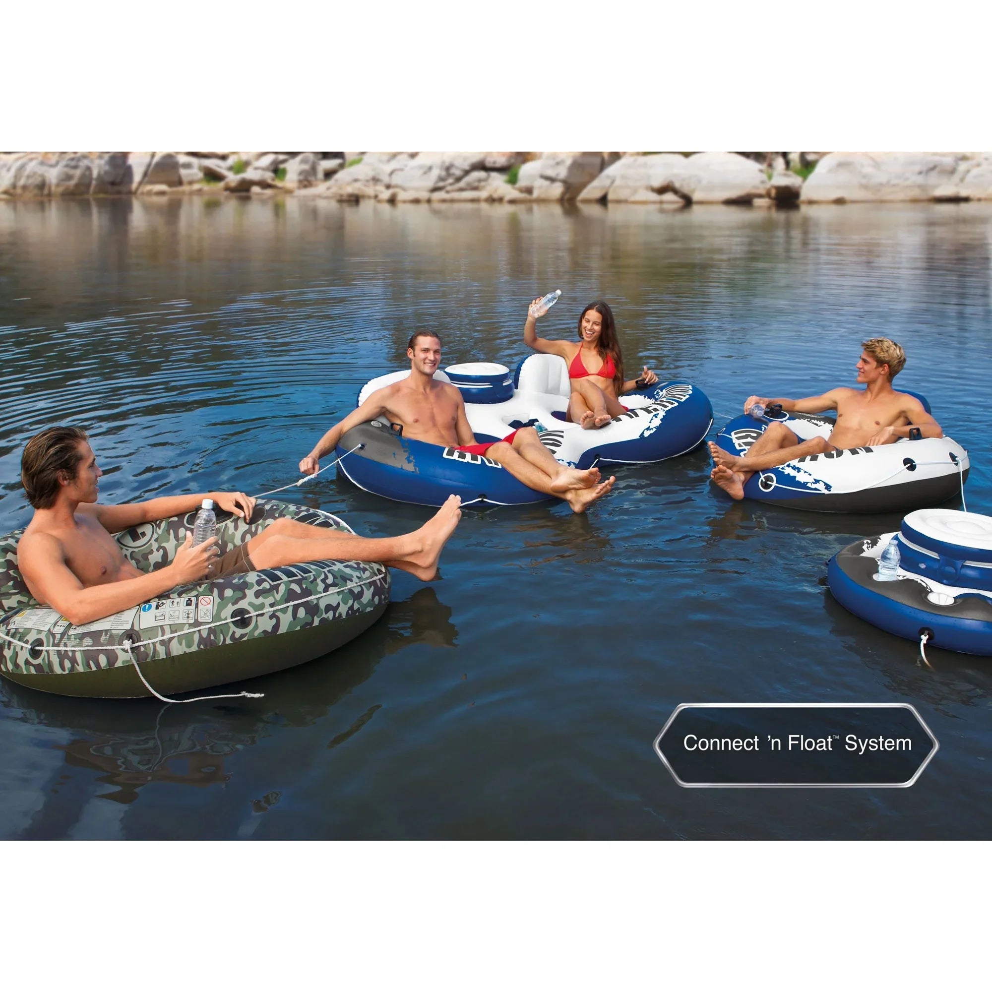 River Floating Intex 1-Person Inflatable Pack) Tube (15 for Raft Run Lake/Pool