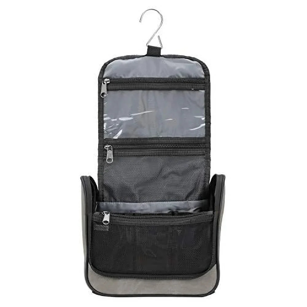 Bag Brushed Accessories, + Toiletry N. Gray, Travel One_Size Kit for Lewis Twill Shampoo, Items, Personal Cosmetics Clark Hanging