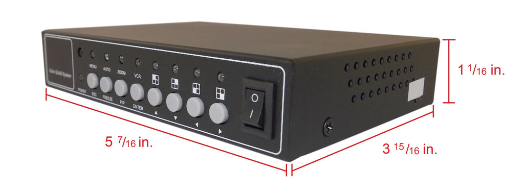 with 2000mA CCTV 4 adapter Splitter Color Port (4 Processor Security and Analog Camera / Real Control Channel Remote Time Camera) Quad Evertech