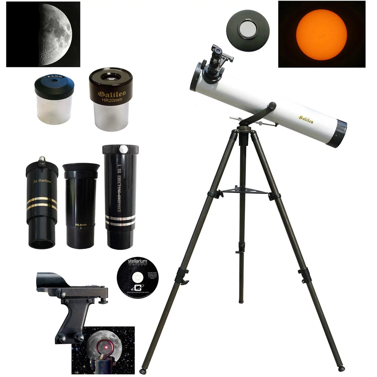 x Telescope Filter, Reflector Solar Galileo w/ 800mm White, 80mm