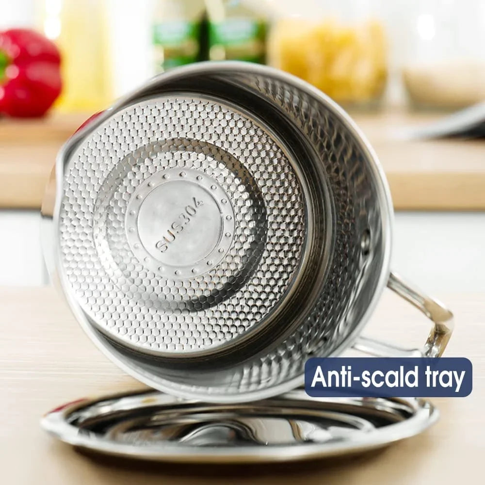 / fl Frying Oil Mesh 2L Tray,for Steel Strainer & Lid Strainer Grease Can Non-slip 67.6 Dust-proof Cooking Oil oz,Food Container,with Storing Strainer Fine Oil Storage Pot Grease Stainless