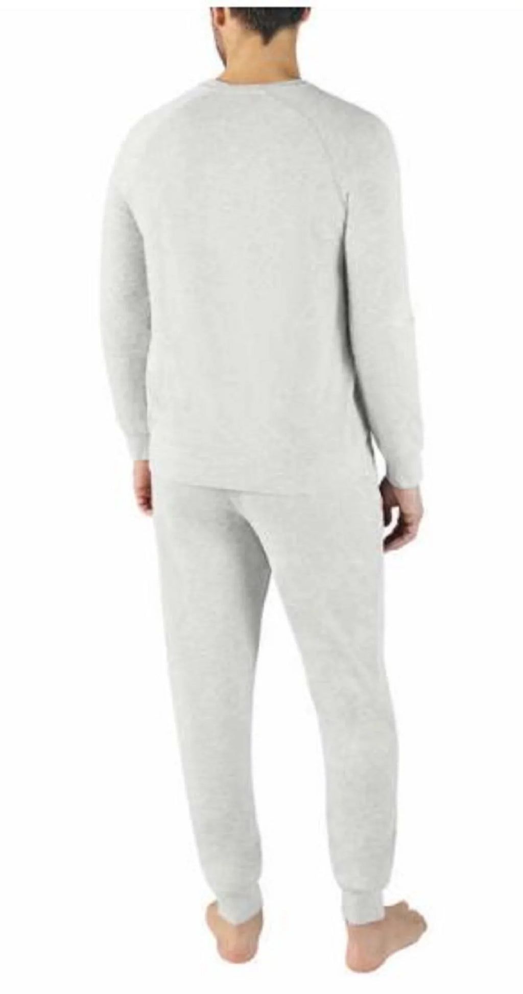Top Bauer Bottom X-Large) Lounge Eddie Set (Gray, Mens