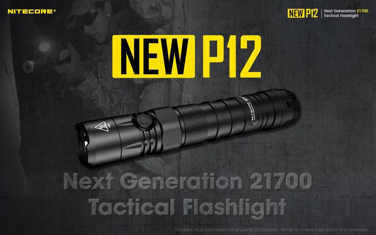 Nitecore and Switch Lumens Version Flashlight New Cord, USB RSW3 1200 Offset P12 - LED w/NL2150HPR Mount Pressure Battery,