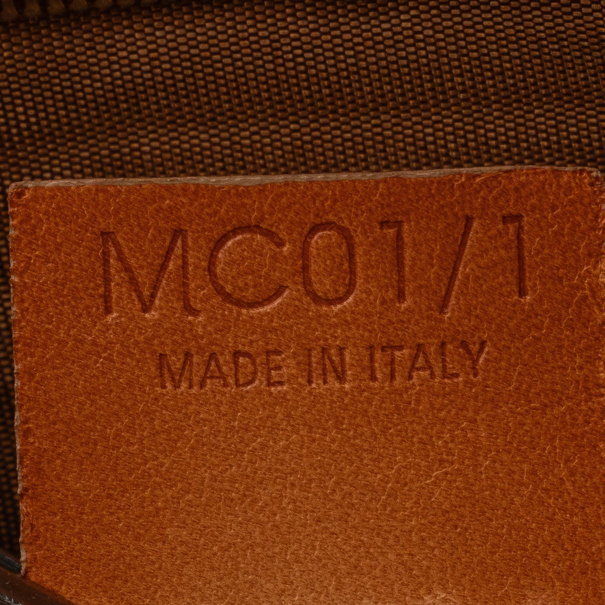 Bag Macadam Authenticated Celine Coated Pre-Owned Tote Canvas (Good) Brown Unisex Fabric