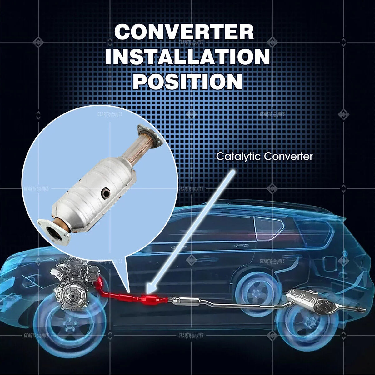 TSX Acura Catalytic fit For Direct Converter 2.4L Gaskets 2004-2008 Honda with