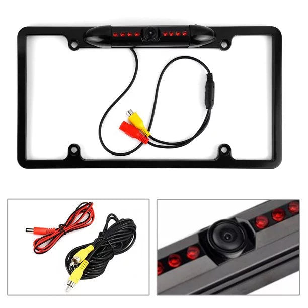 Rearview JVC Black KW-M950BW Camera KWM950BW License for Backup Frame Plate