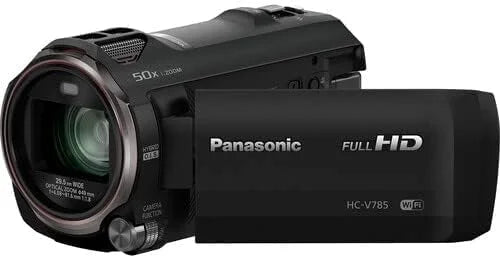 | Extended HD Sensor, Pixel Panasonic Advanced with 1/2.3 Capture Accessories Camcorder, Years BSI Inch Full Bundle HDR Warranty | (Black) HC-V785K Zoom, 3 20X HC-V785K Optical Panasonic