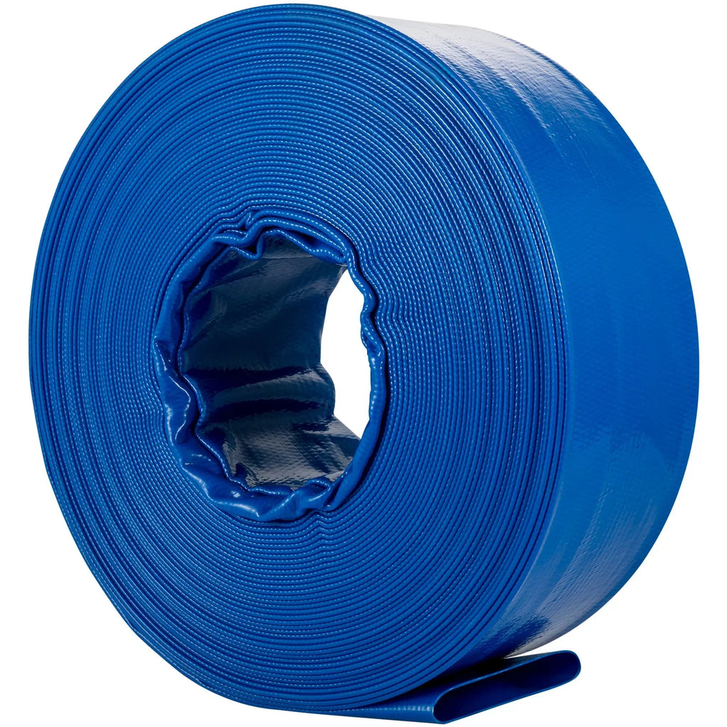 Heavy Water & Hose, Swimming for Blue 105', Weather-proof Clamps, Pool Backwash PVC Hose, Flat Hose Fabric x Burst-proof, VEVOR 1-12" Discharge & with Duty Lay Transfer, Drain Ideal