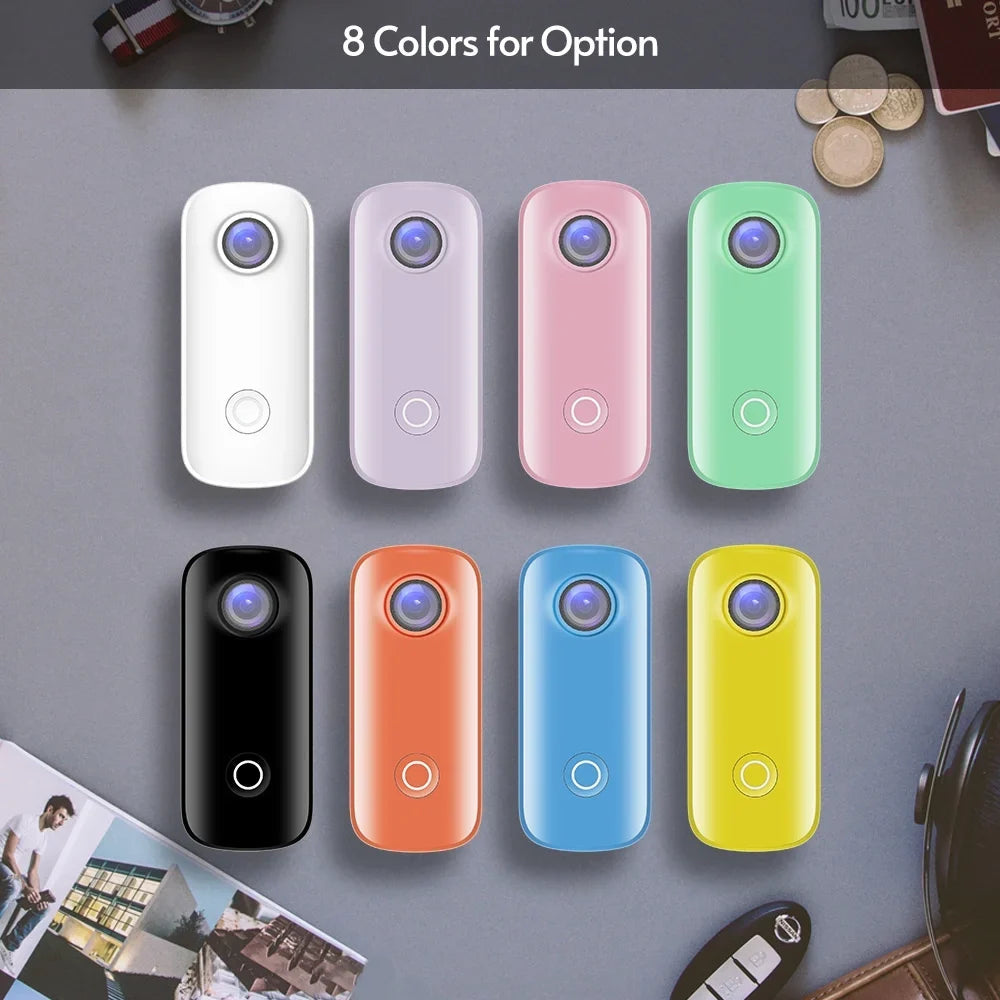 Digital Waterproof Clip 1080P30fps Video Battery WiFi SJCAM Back Lanyard Case Sharing Magnetic 30M Built-in Connection C100 with Body APP Waterproof Action