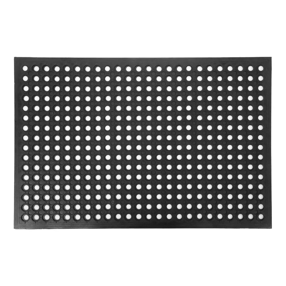 Bar Anti-Fatigue Rubber Kitchen 60*90cm Industrial Heavy Large Mat Drainage Non-Slip Black Non-Slip Mat Multi-Functional Duty Hexagonal