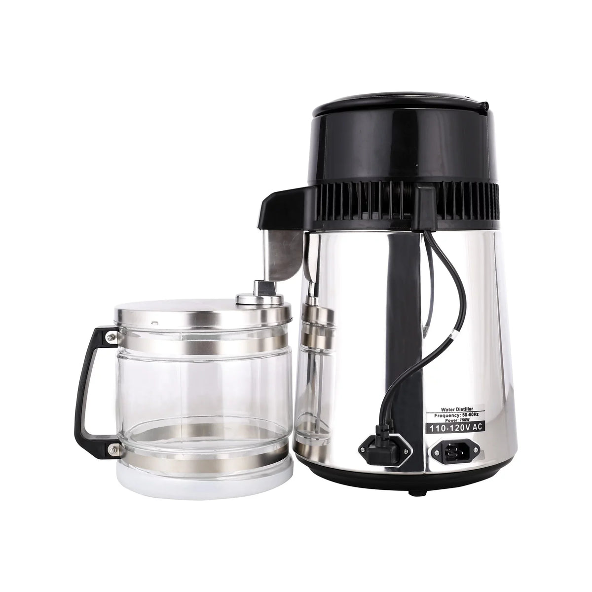 Machine Stainless 4L Purifier Home Water Glass Steel Bottle Distiller