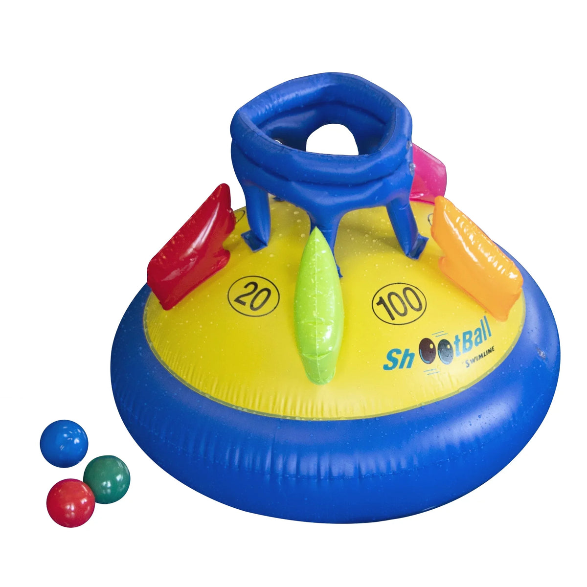 Multi-Port Pool Game Inflatable Shootball Swim Central