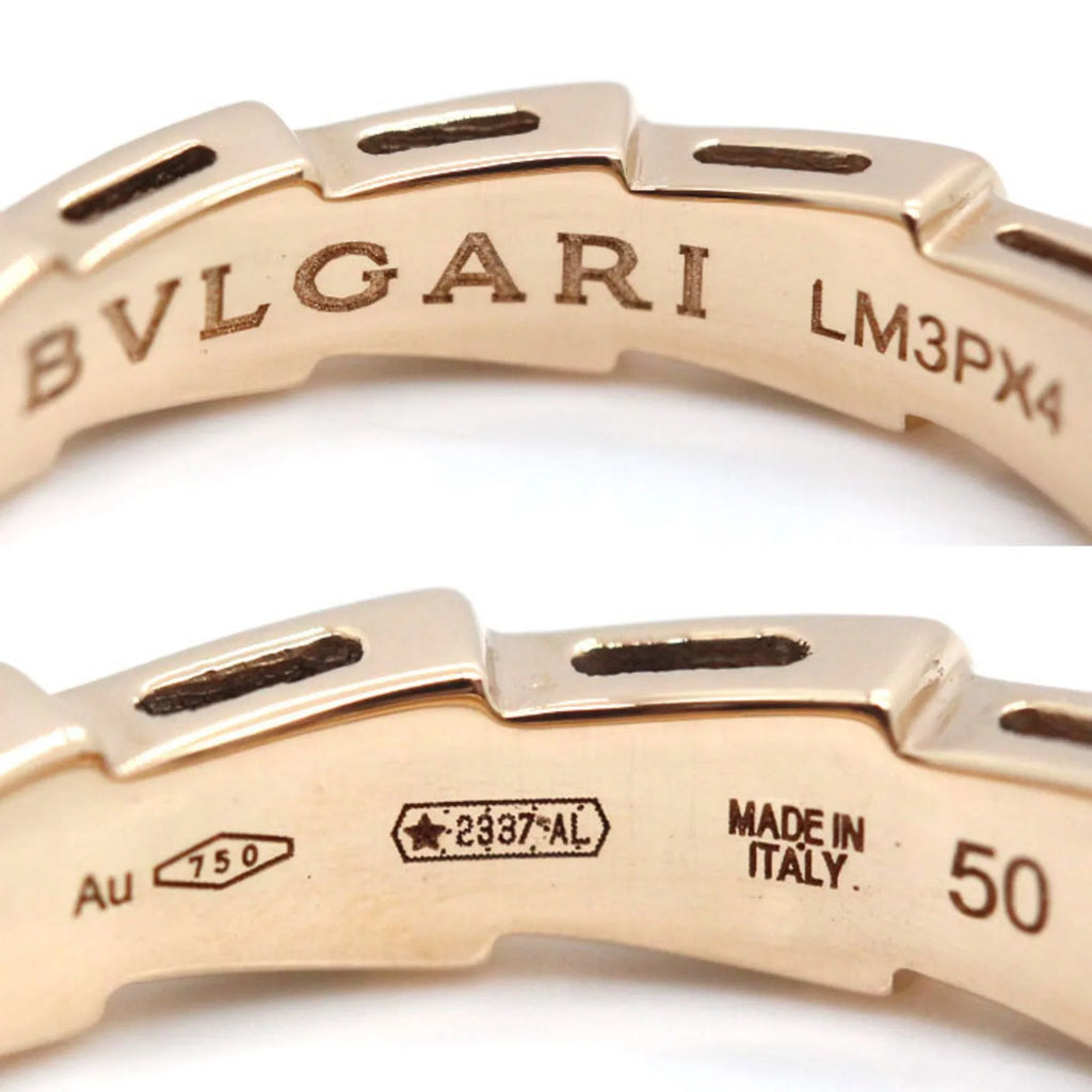 50 Serpenti Gold (Good) Ring Pre-Owned BVLGARI Women's Bvlgari Pink K18PG 4.3g 349649 Viper